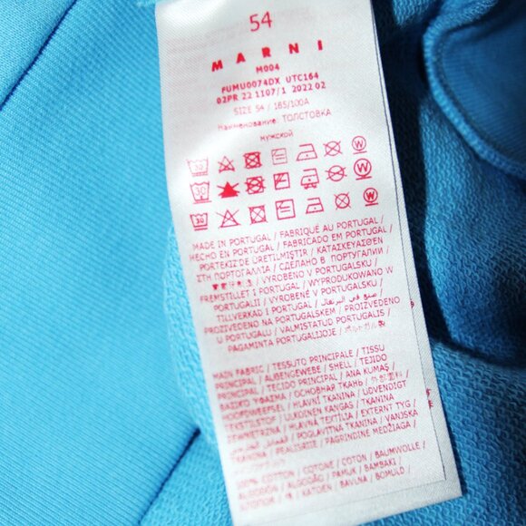 BNWT AW22 MARNI ORGANIC COTTON SWEATSHIRT 54 - Picture 10 of 11